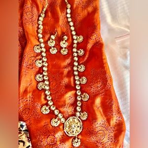 New!Stunning Heritage Kundan Vintage king NeckPiece with earrings:Complete Set